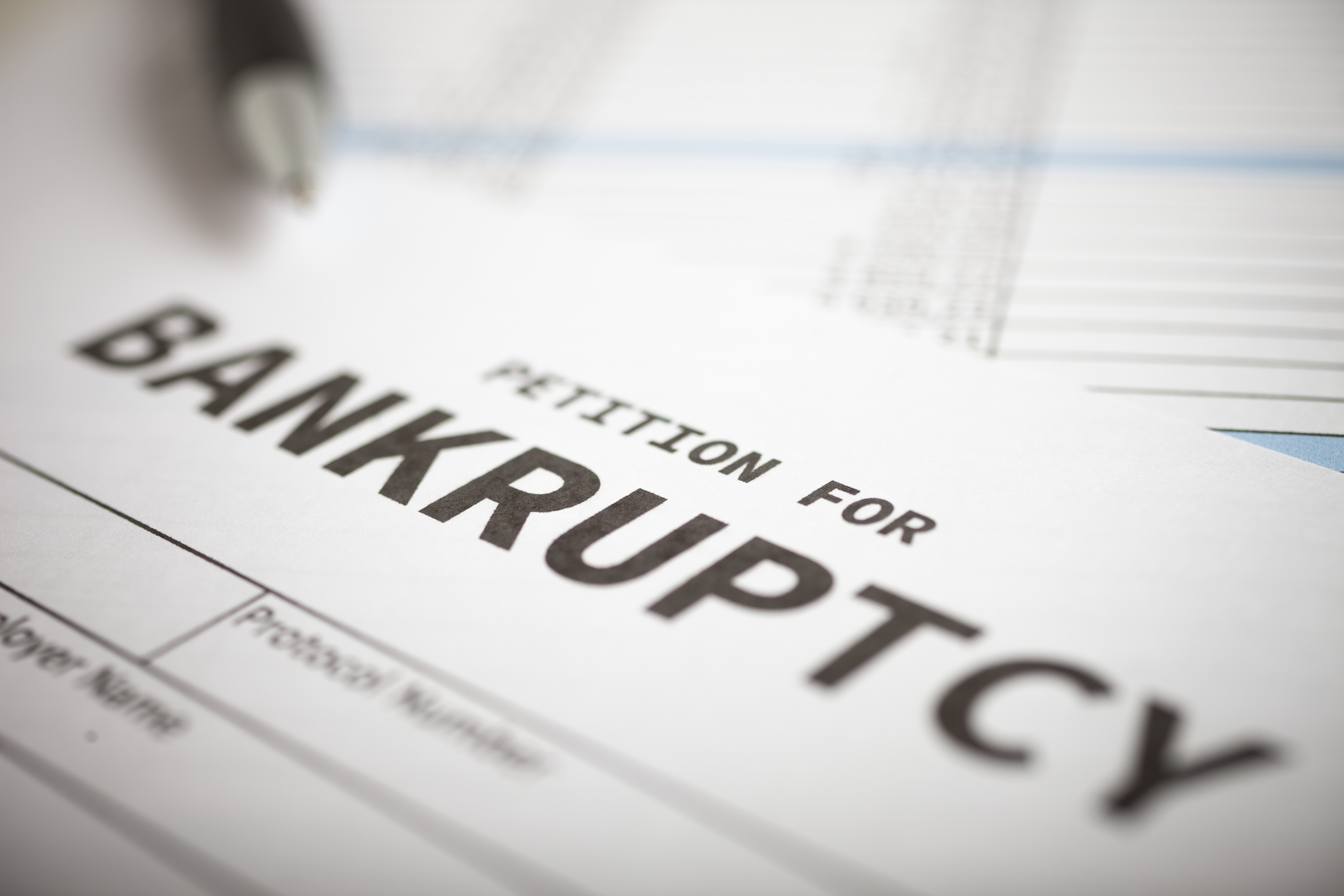 a file for filing a petition for bankruptcy