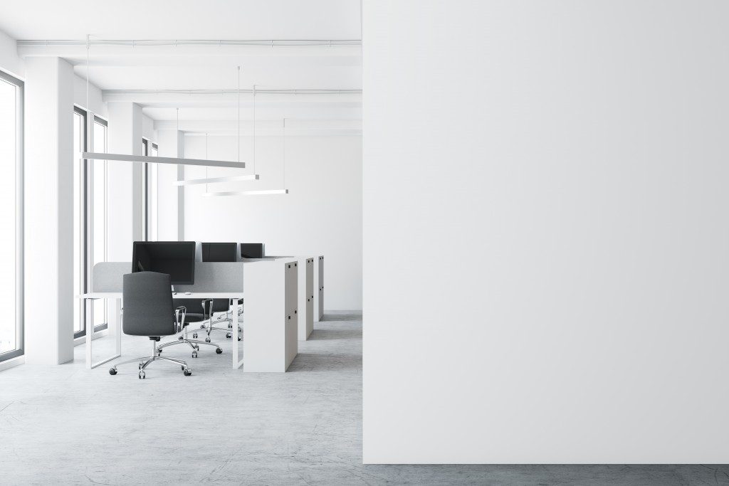 an office space